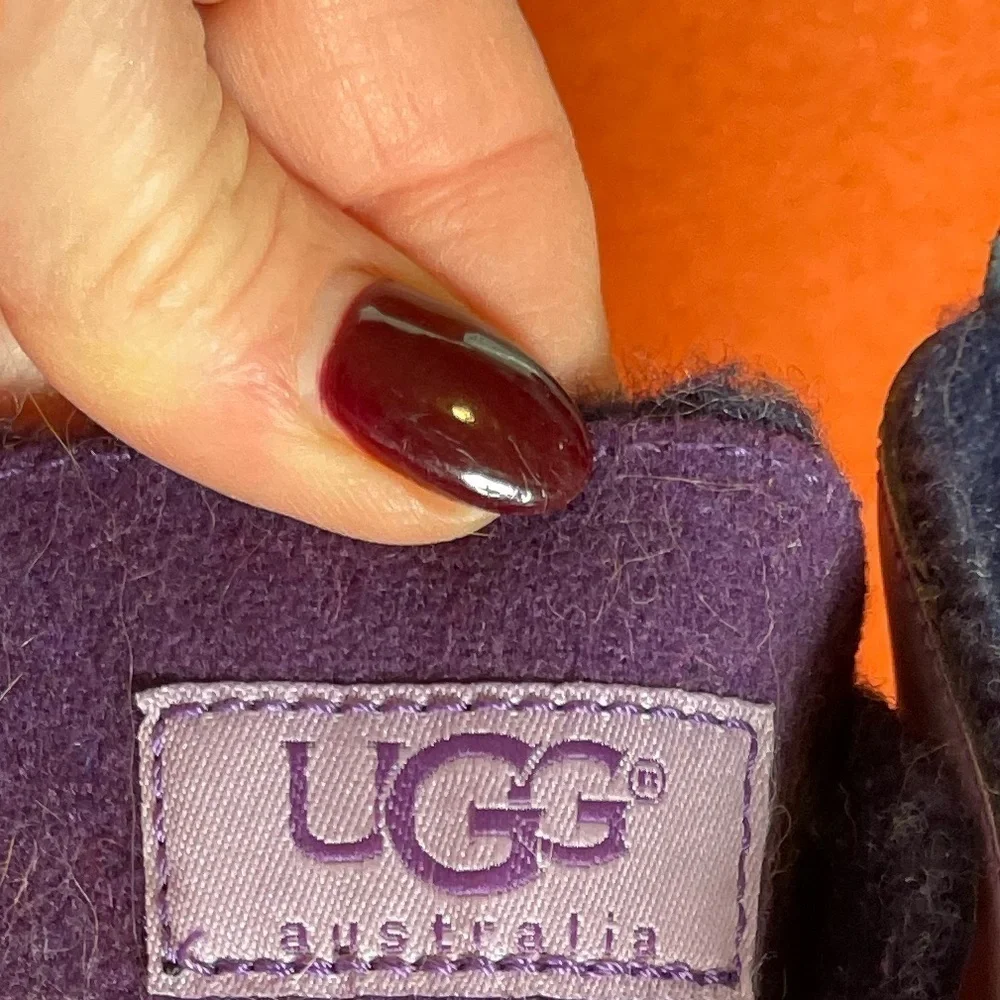 UGG AUSTRALIA Women's Baroness Lace-up Purple Mid-top SNOW Boots WINTER SZ 7